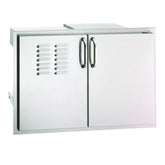Premium Flush Double Access Door with Drawers and Trash Bin Storage - 30"